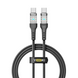 Кабель USB YOKI CYBER YK-CY23 Type-C to Type-C 60W 1.2m Чорний 6907858579518 фото 2