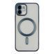 Чехол TPU Metallic Chrome Full Camera with Magsafe для iPhone 11 Chrome Dark Blue 2020000384588 фото 2