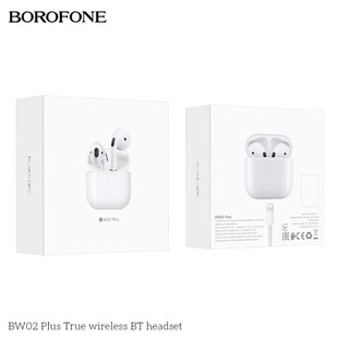 Блютуз Стерео Гарнитура Borofone BW02 Plus TWS Цвет Белый 6931474753922 фото