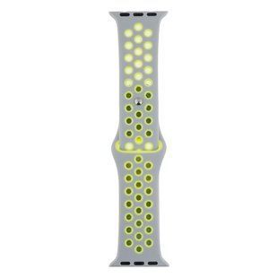 Ремешок для Apple Watch Band Silicone Nike + Protect Case 40/41 mm Grey Light Green 2020000246947 фото