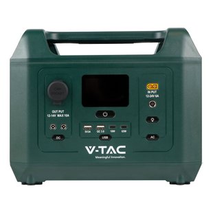 Зарядна Станція Power Station V-TAC VT-606N, 600W(1kW peak), 576Wh, QC 18W, PD 65W, DC, LiFePO4 Колір EU 3800170200081 фото