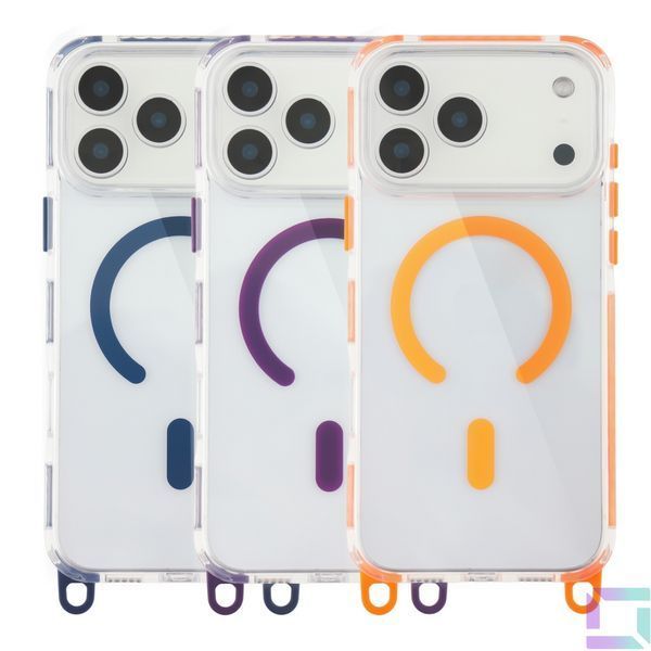 Чохол TPU+PC LanyardCase with MagSafe для iPhone 17 Pro Dark Purle 2020000499893 фото