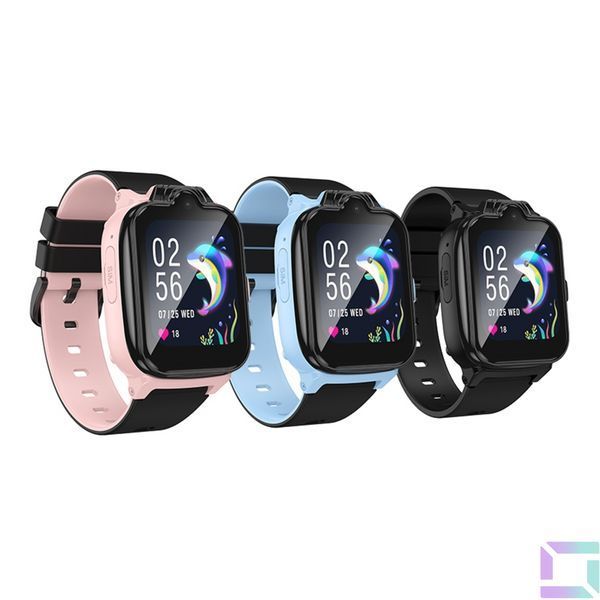 Детские Смарт Часы Hoco Y104 4G GPS Розовый 6942007646376 фото