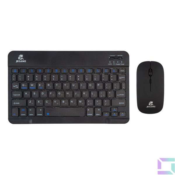 Бездротова Клавіатура і Миша JEQANG JB-986 BT keyboard+mouse+bracket Колір Чорний 2020000411918 фото