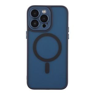 Чохол TPU+PC Magnetic Matte Camera Lens with Magsafe для iPhone 14 Pro М'ята упаковка Dark Blue 2020000521136 фото