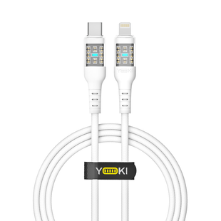 USB YOKI CYBER YK-CY23 Type-C to Lightning 30W 1.2m Цвет Белый 6907858579600 фото