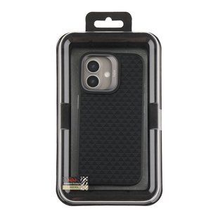 Чохол Kajsa Glamorous Collection Pyramid Pattern with MagSafe для iPhone 17 Black 4894505260924 фото
