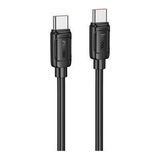 Кабель USB Hoco X115 Type-C to Type-C 240W Чорний 6942007652018 фото