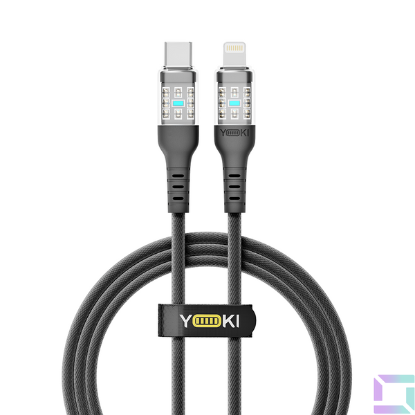 USB YOKI CYBER YK-CY23 Type-C to Lightning 30W 1.2m Цвет Белый 6907858579600 фото