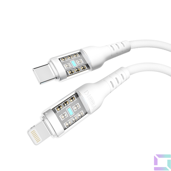 USB YOKI CYBER YK-CY23 Type-C to Lightning 30W 1.2m Цвет Белый 6907858579600 фото