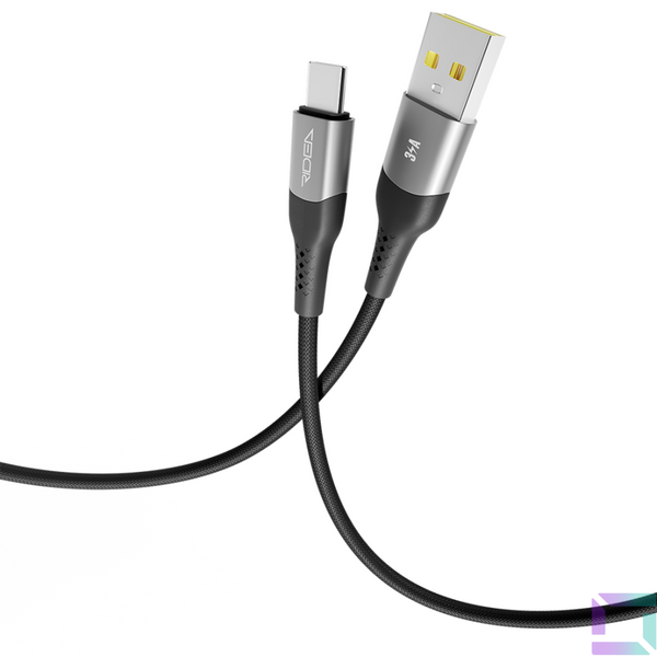 Кабель USB Ridea RC-US42 UltraStrong Type-C 3A 2m Чорний 6908014900061 фото