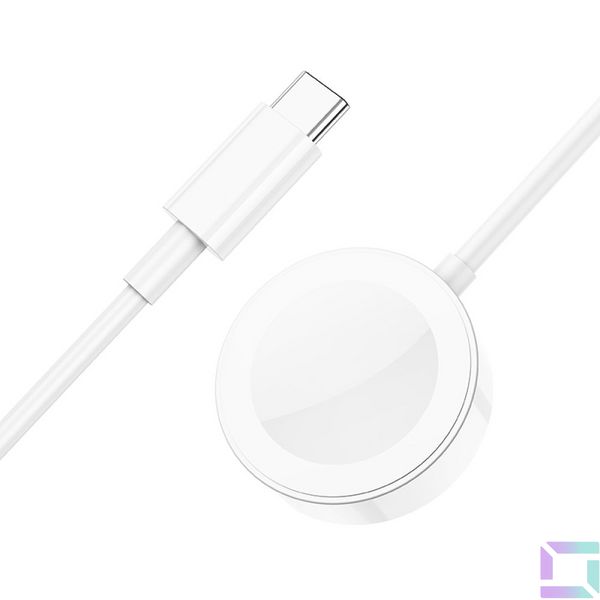 Бездротовий Зарядний Пристрій Borofone BQ13C (iWatch 1-8, SE/SE2/Ultra) Колір Бiлий 6974443386622 фото