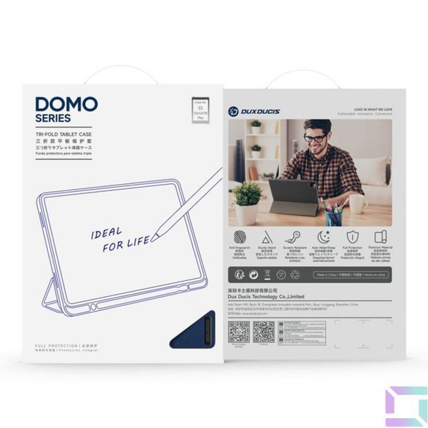 Чохол Dux Ducis Domo для Samsung Tab S10 FE Plus (X620/X626B) with S Pen Holder & Auto Sleep Wake Black 2020000493983 фото