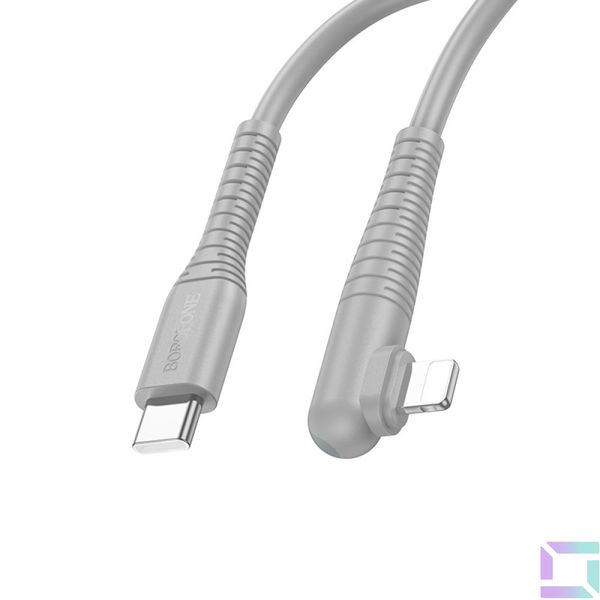 Кабель USB Borofone BX105 Corriente PD27W Type-C to Lightning Колір Бiлий 6941991110047 фото