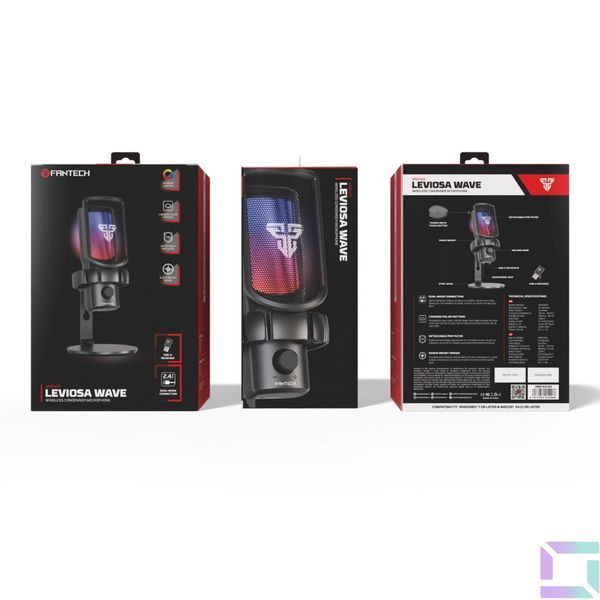 Мікрофон Для Стриму FANTECH WMCX01 Leviosa Wave Чорний 6977052254986 фото