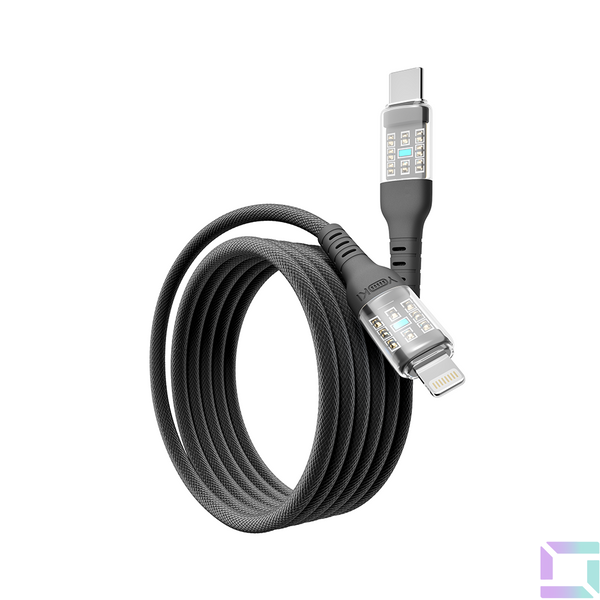 USB YOKI CYBER YK-CY23 Type-C to Lightning 30W 1.2m Цвет Белый 6907858579600 фото