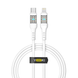 USB YOKI CYBER YK-CY23 Type-C to Lightning 30W 1.2m Цвет Белый 6907858579600 фото 1