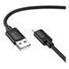Кабель USB Hoco X122 Silicone Lightning 2.4A Чорний 6942007662185 фото