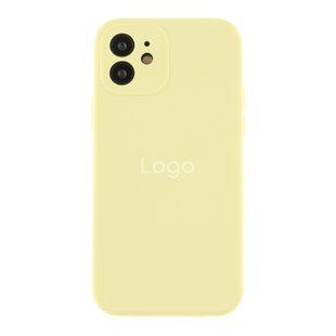 Чохол Silicone Case Full Size with Frame для iPhone 11 60.Crem Yellow 2020000491934 фото