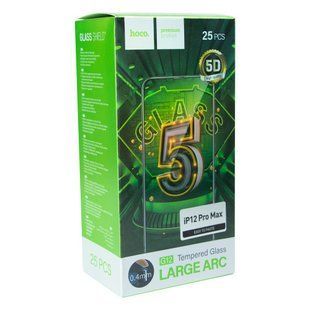 Защитное стекло Hoco G12 5D for Apple iPhone 12 Pro Max 25 шт Черный 6931474771506 фото
