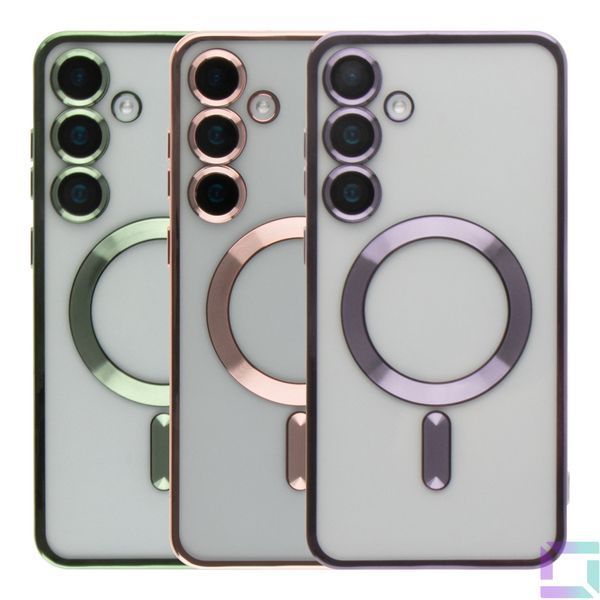 Чехол TPU Metallic Full Camera with Magsafe для Samsung Galaxy S24+ 5G (S926) Rose Gold 2020000401896 фото