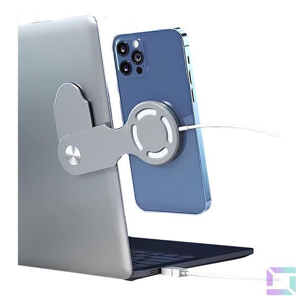 Бічний тримач для MagSafe БЗП Magnetic Wireless Бiлий 2020000366461 фото