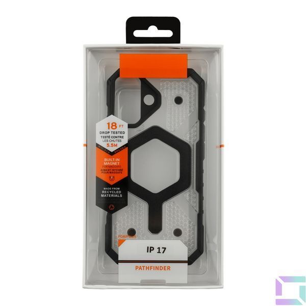 Чохол TPU+PC ArmorHex Magnetic Case для iPhone 17 Transparent Black 2020000496465 фото