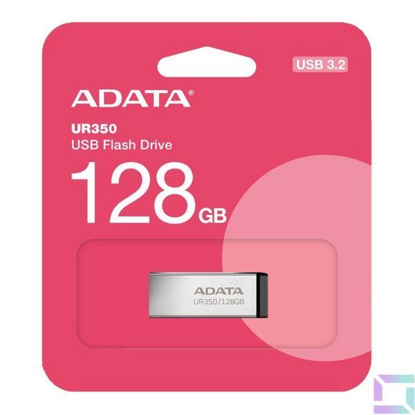 USB Flash Drive 3.2 A-Data UR350 128Gb Серебро-Черный 4711085945136 фото
