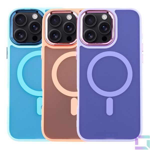 Чохол TPU+PC Space Magnetic Color with Magsafe для iPhone 16 Pro Max Black 2020000430209 фото