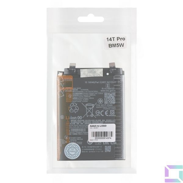 Аккумулятор для Xiaomi 14T Pro / Poco F6 Pro / BM5W AAAA no LOGO 2020000514374 фото