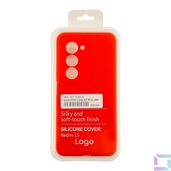 Чехол Liquid Silicone (AA) Full Camera для Xiaomi Redmi 15 4G 14.Red 2020000489597 фото