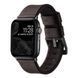Ремешок для Apple Watch Leather+Silicone 38/40/41 mm Coffe Black 2020000478263 фото