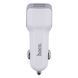 Авто Зарядное Устройство Hoco Z23 2USB Lightning Белый 6957531078012 фото 1