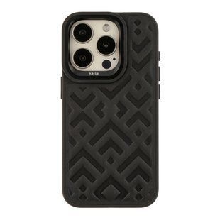 Чехол Kajsa Briquette Collection Rhombus для iPhone 15 Pro Black 4894505156814 фото