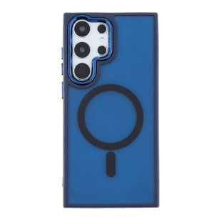 Чехол TPU+PC Space Magnetic Color with Magsafe для Samsung Galaxy S23 Ultra 5G (S918) Dark Blue 2020000437031 фото