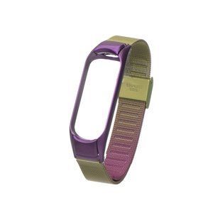 Ремінець для Xiaomi Mi Band 3/4 Milanese Loop Gradient Purple Green 2020000169345 фото