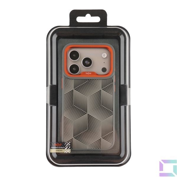 Чохол Kajsa Splendid Collection 3D Cube Pattern with MagSafe для iPhone 17 Pro Max Mix O-Ring 4894505241602 фото