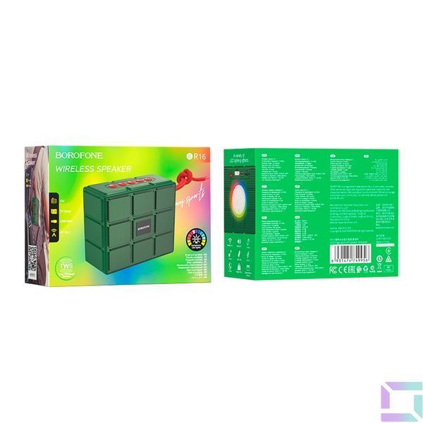 Колонка Borofone BR16 TWS Темно-Зеленый 6931474749956 фото