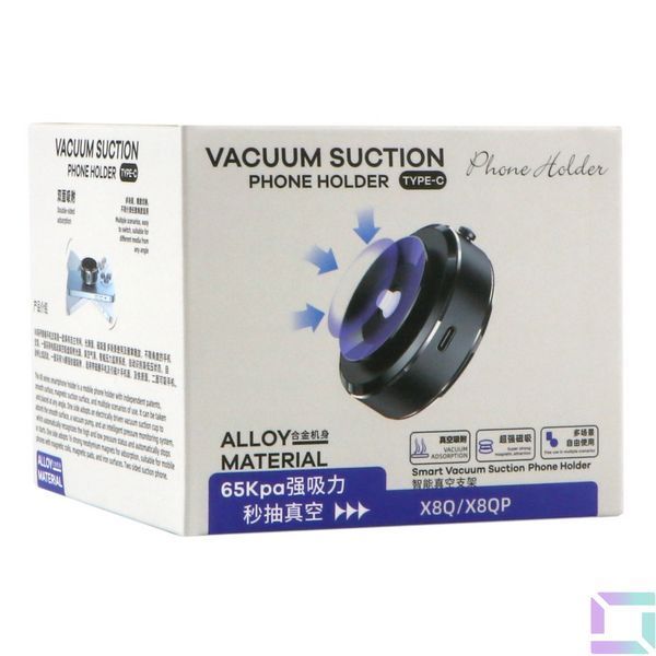 Автодержатель X8Q Magnetic/Vacuum Electric Черный 2020000433323 фото