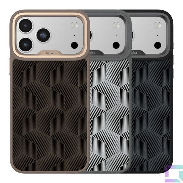 Чохол Kajsa Splendid Collection 3D Cube Pattern with MagSafe для iPhone 17 Pro Max Mix O-Ring 4894505241602 фото