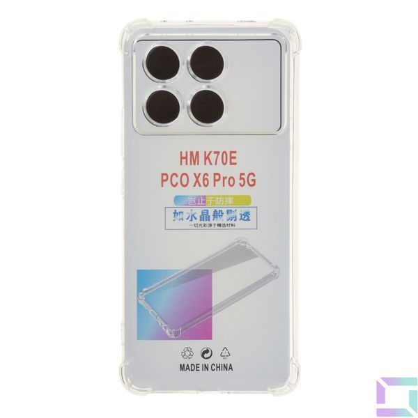 Чохол TPU Virgin Hard Full Camera для Poco X6 5G Transparent 2020000392668 фото