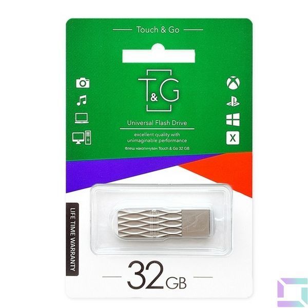 USB Flash Drive T&G 32gb Metal 103 Стальной 1931472584653 фото