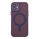 Чохол TPU+PC Magnetic Matte Camera Lens with Magsafe для iPhone 12 Dark Purple 2020000438182 фото