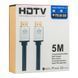 Кабель HDMI- HDMI 2.0V 5m 4K Premium Чорний 8856415575266 фото 2