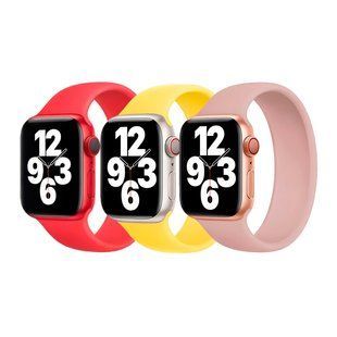Ремінець для Apple Watch Band Silicone Mono Size 38/40mm L Yellow 2020000193500 фото