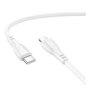 Кабель USB Borofone BX121 Type-C to Lightning PD27W Білий 6941991123016 фото