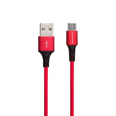 Кабель USB Borofone BX20 Micro М'ята упаковка Колір Червоний 2020000338895 фото
