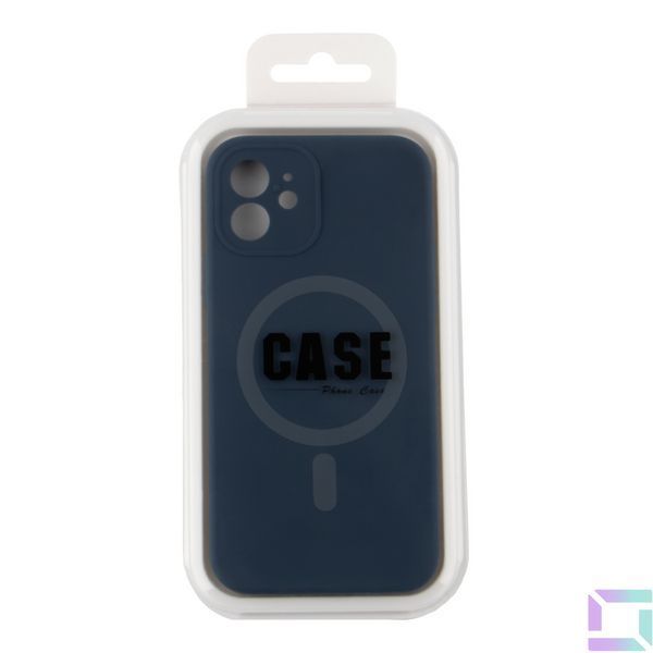 Чохол Glow Silicone Case Full Camera with Magsafe для iPhone 12 Dark blue 2020000456889 фото