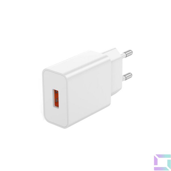 Сетевое Зарядное Устройство XO L127 1USB QC 18W+USB to Type-C Цвет Белый 6920680846931 фото