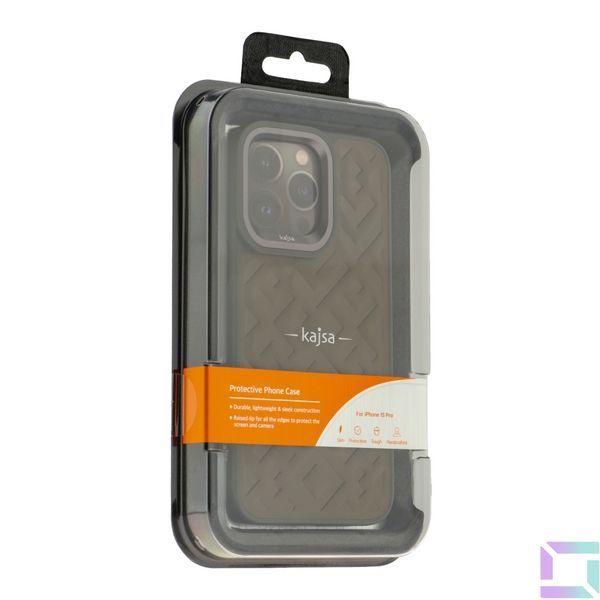 Чехол Kajsa Briquette Collection Rhombus для iPhone 15 Pro Blue 4894505156821 фото